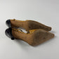 Gucci Tom Ford Light Tan Ostrich Leather Slingback Heels Pumps 1990s - 9,5 IT/40,5 EU