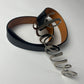 Loewe Logo Black Palladium Buckle Belt - 90 cm