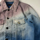 Saint Laurent Sample Tie & Dye Gradient Effect Denim Jacket SS 2021 - S