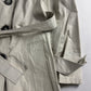 Miu Miu Light Grey Belted Trench Coat 2000s - S