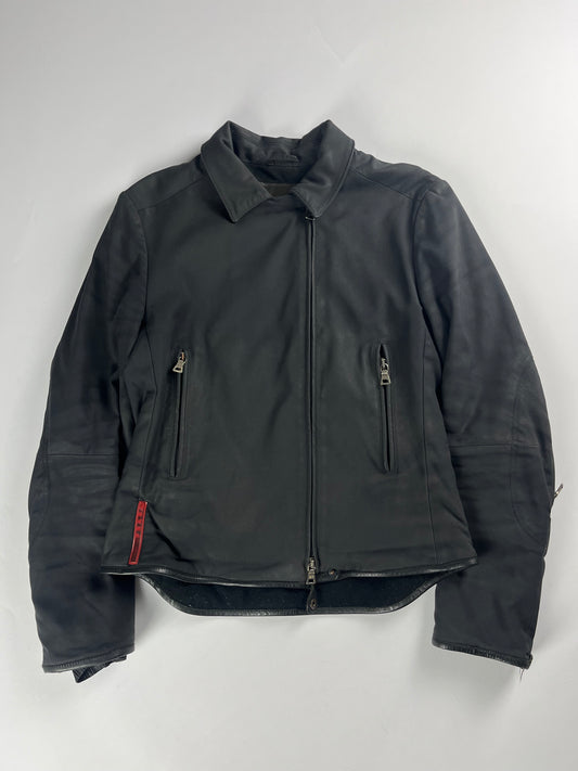 Prada Linea Rossa Riot Asymmetric Zipper Jacket FW 1999 - S