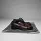 Prada Purple Snakeskin Leather Oxford Shoes - 38,5 IT/39,5 EU