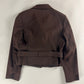 Prada Brown Elegant Cropped Belted Jacket Skirt Set FW 1996 - S
