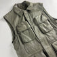 Louis Vuitton Sample Utility Army Calfskin Leather Kaki Sleeveless Jacket FW 2016 - M
