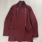 Balenciaga Virgin Wool Burgundy Officer Coat FW 2012 - S