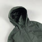Prada Green Lantern Nylon Double Zip Hooded Jacket 1990s - S