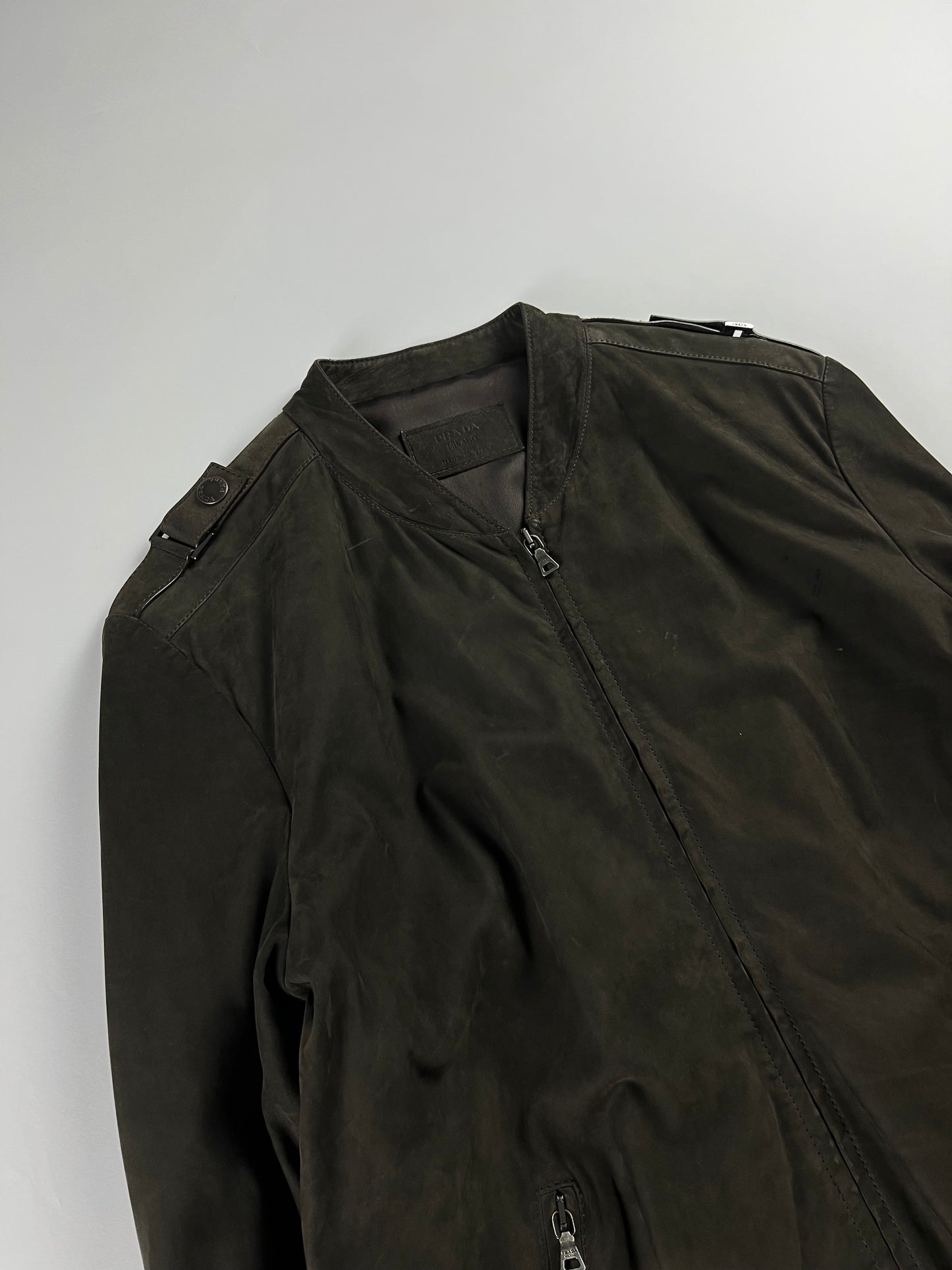 Prada Brown Premium Leather Jacket SS 2007 - M