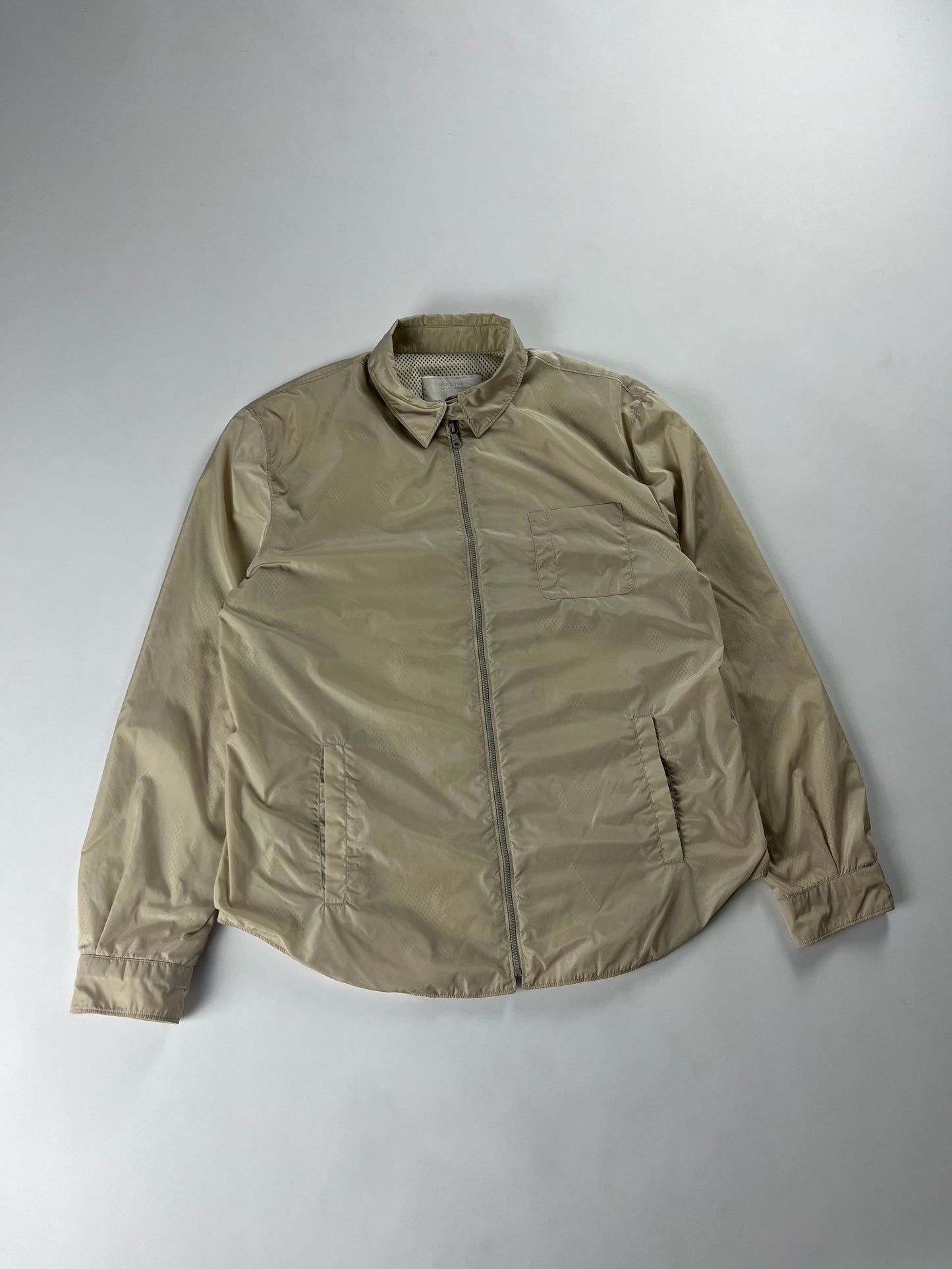 Prada Cream Inside Mesh Versatile Zip Up Light Jacket SS 1998 - S