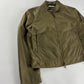 Prada Jungle Green Light Nylon Moto Fit Jacket 2000s - L