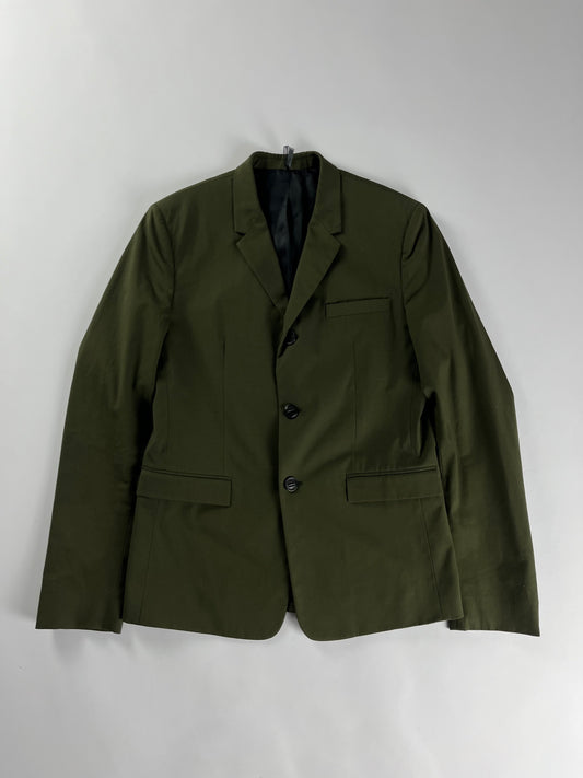 Dior Homme Sample Minimalist Khaki Blazer Jacket SS 2015 - M