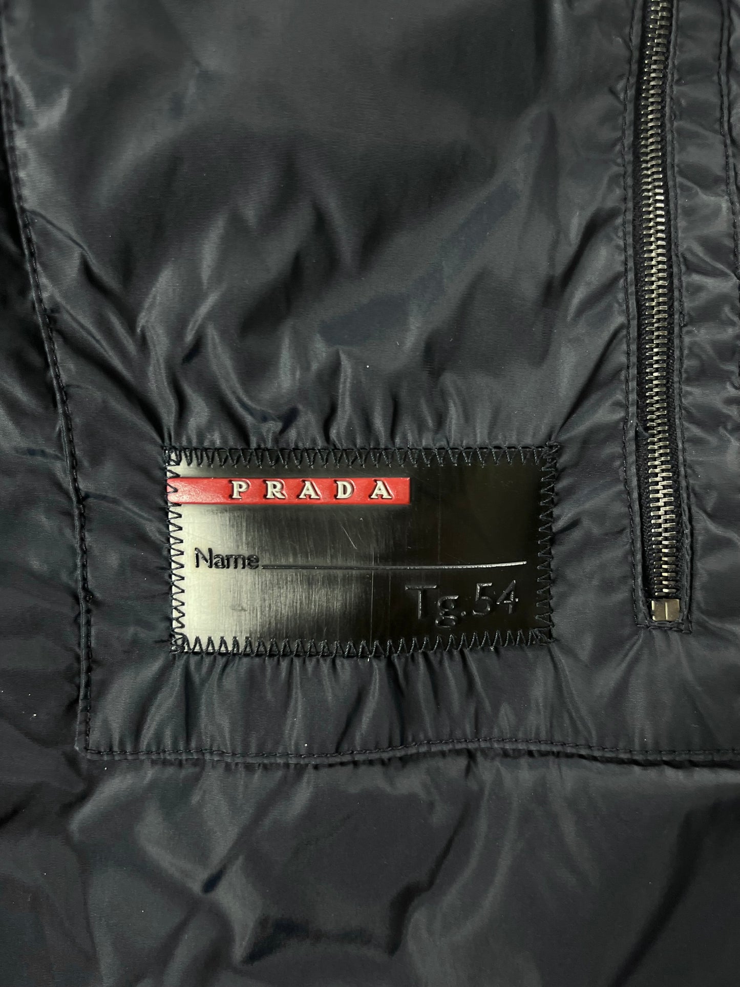 Prada Double Pocket Navy Nylon Work Jacket - L