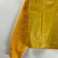 Prada Yellow Leather Ribber Turtleneck Half Zipper FW 2018 - S