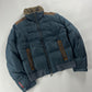 Prada Linea Rossa Puffer Nylon Leather Jacket - M