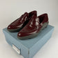 Prada Wine Red Leather Platform Loafers FW 2015 - 40 EU