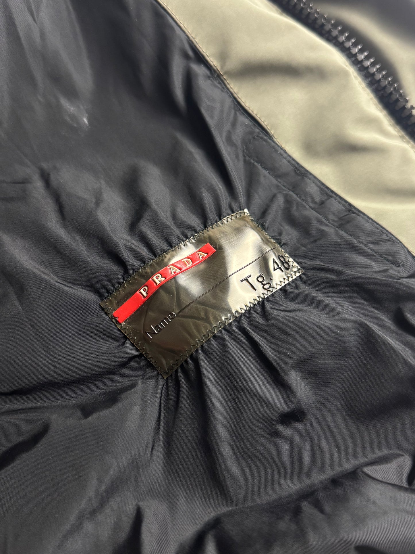 Prada Linea Rossa Khaki Nylon Technical Parka Jacket FW 1999 - M