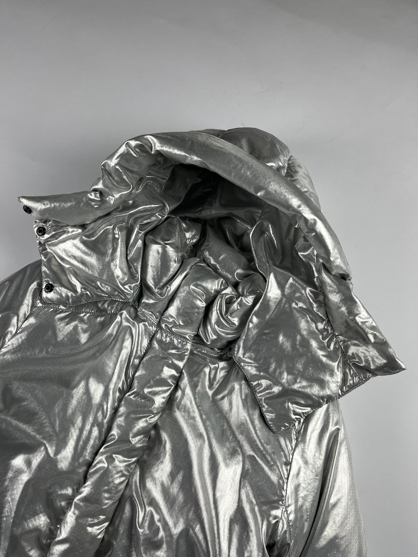 Prada Silver Astro Puffer Jacket FW 2006 - S