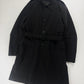 Prada Milano Black Single Breasted Minimalist Belted Coat FW 2000 - L