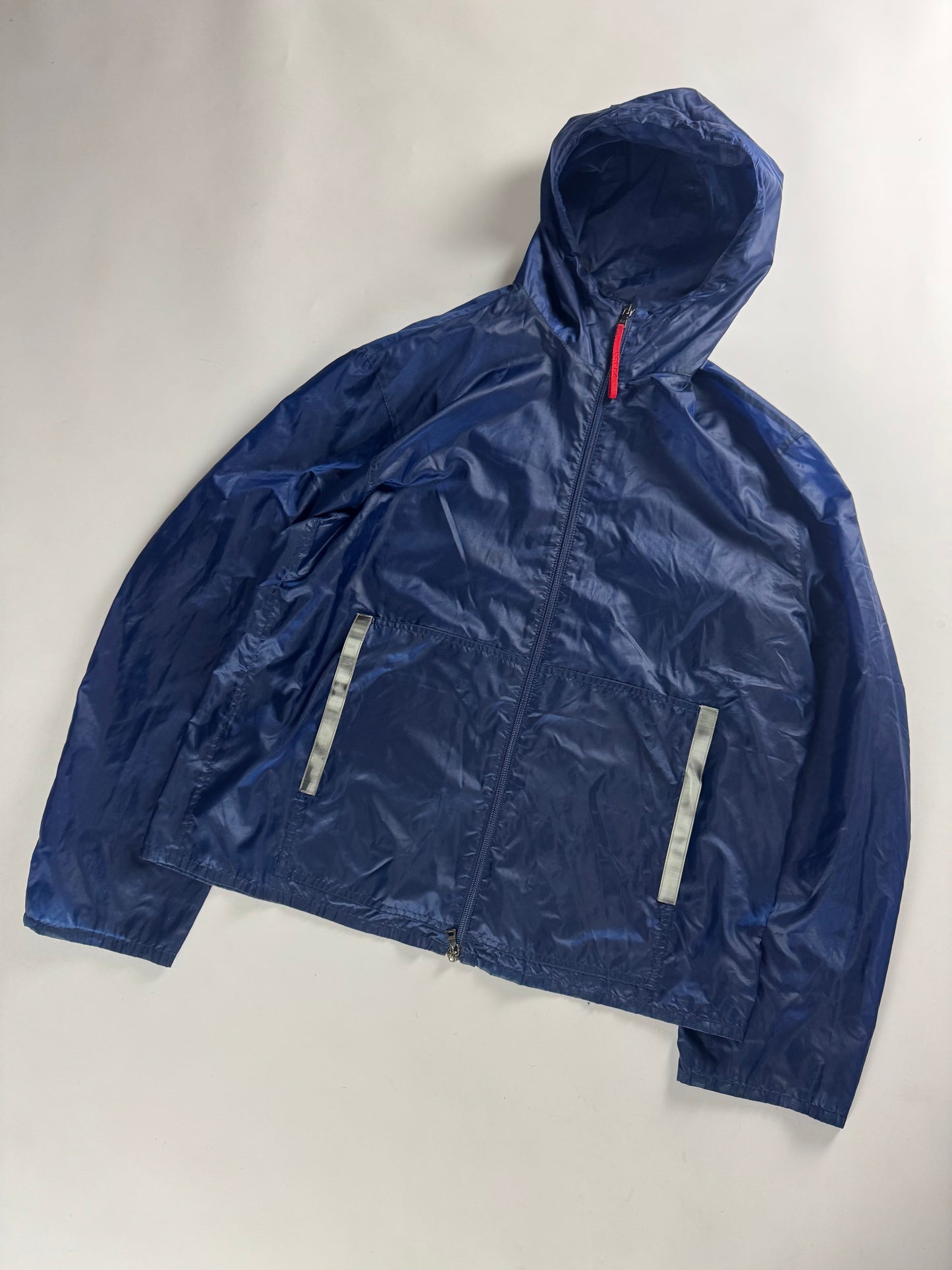 Prada Linea Rossa Light Nylon Reflective Patchs Jacket SS 1999 - L