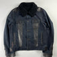 Prada Denim Leather Sheep Fur  Trucker Jacket FW 2006 - L