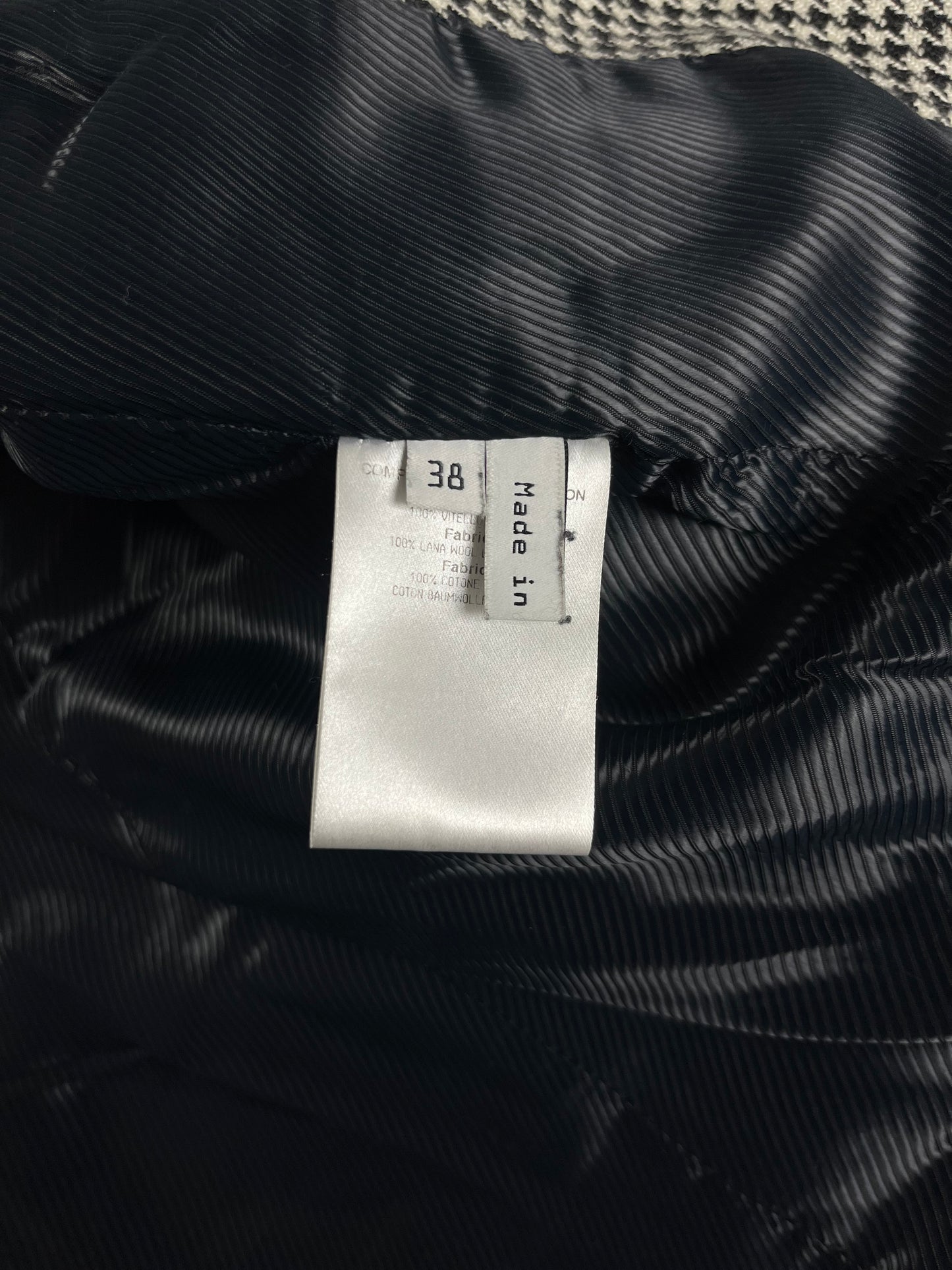Balenciaga Leather Sleeves Peplum Jacket FW 2002 - S