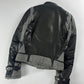 Balenciaga Leather Sleeves Peplum Jacket FW 2002 - S