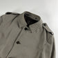 Prada Grey Striped Minimalist Belted Coat FW 2000 - L