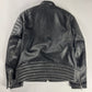 Moncler x Palm Angels Vicsek Full Grain Leather Down Moto Jacket FW 2023 - S
