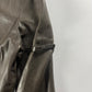 Prada Brown Leather Biker Jacket 2000s - XS