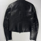 Gucci Tom Ford Pure Dark Soft Leather Padded Shoulder Biker Jacket SS 1999 - M