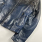 Gucci Frida Giannini Blue Gradient Leather Motor Jacket SS 2009 - M