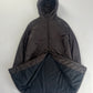 Prada Brown Nylon Double Zip Long Hooded Jacket 2000s - S