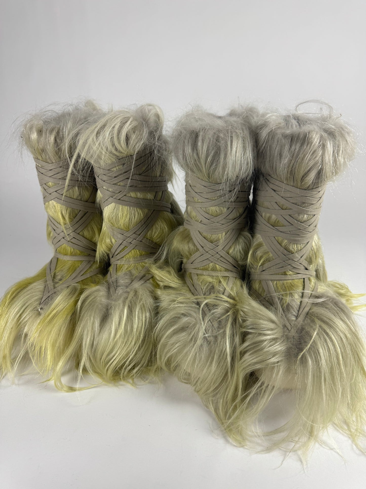 Rick Owens x Moncler Acid Gradient Big Rocks Goat Fur Boots FW 2023 - 43 EU