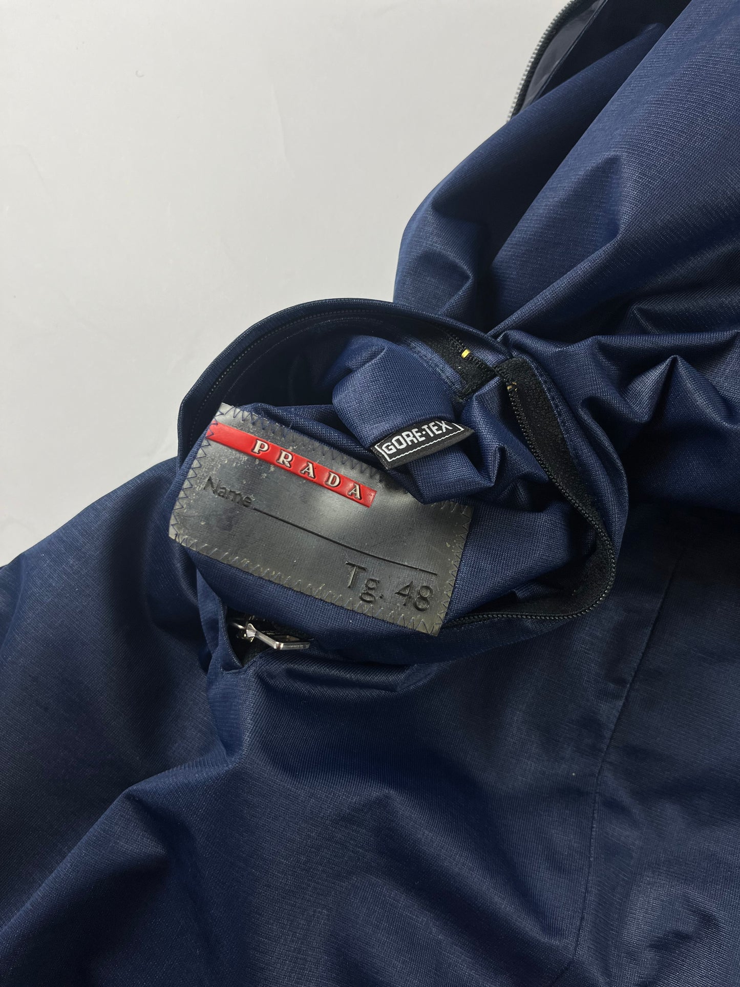 Prada Eskimo Technical Long Navy Nylon Jacket FW 1999 - M