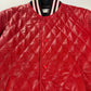 Saint Laurent Sample Quilted Baroque Damier Varsity Bomber Jacket SS 2018 - S