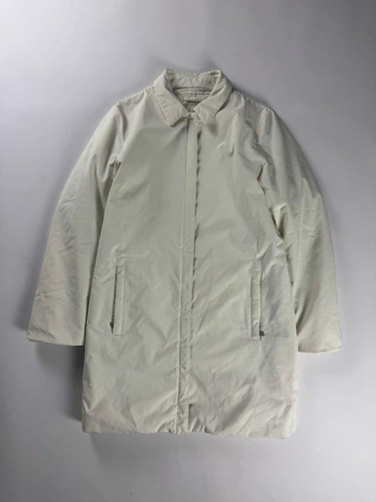 Prada White Nylon Wind Stopper Coat SS 2008 - S