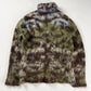 Louis Vuitton Camouflage Mohair Turtleneck Sweater Green Brown Blue Fuzzy FW 2019 - XS