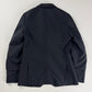 Comme des Garçons Homme Plus Dark Grey Pinstripe Peak Lapel Extended Double Button Cuff Wool Blazer Jacket FW 2019 - S