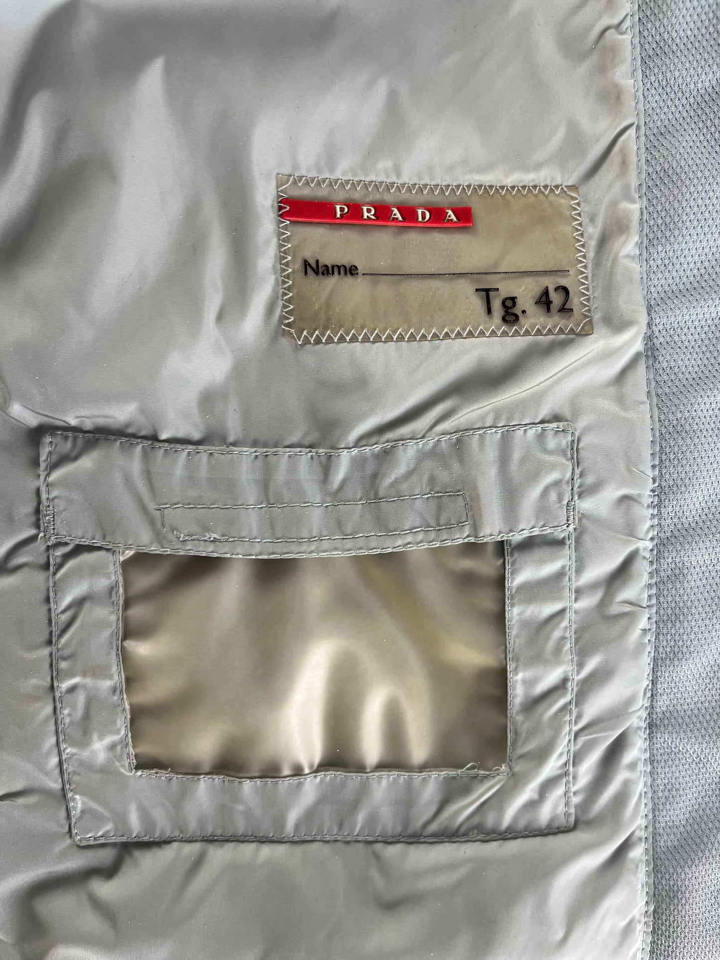 Prada City Blue Light Moto Jacket 2000s - XS