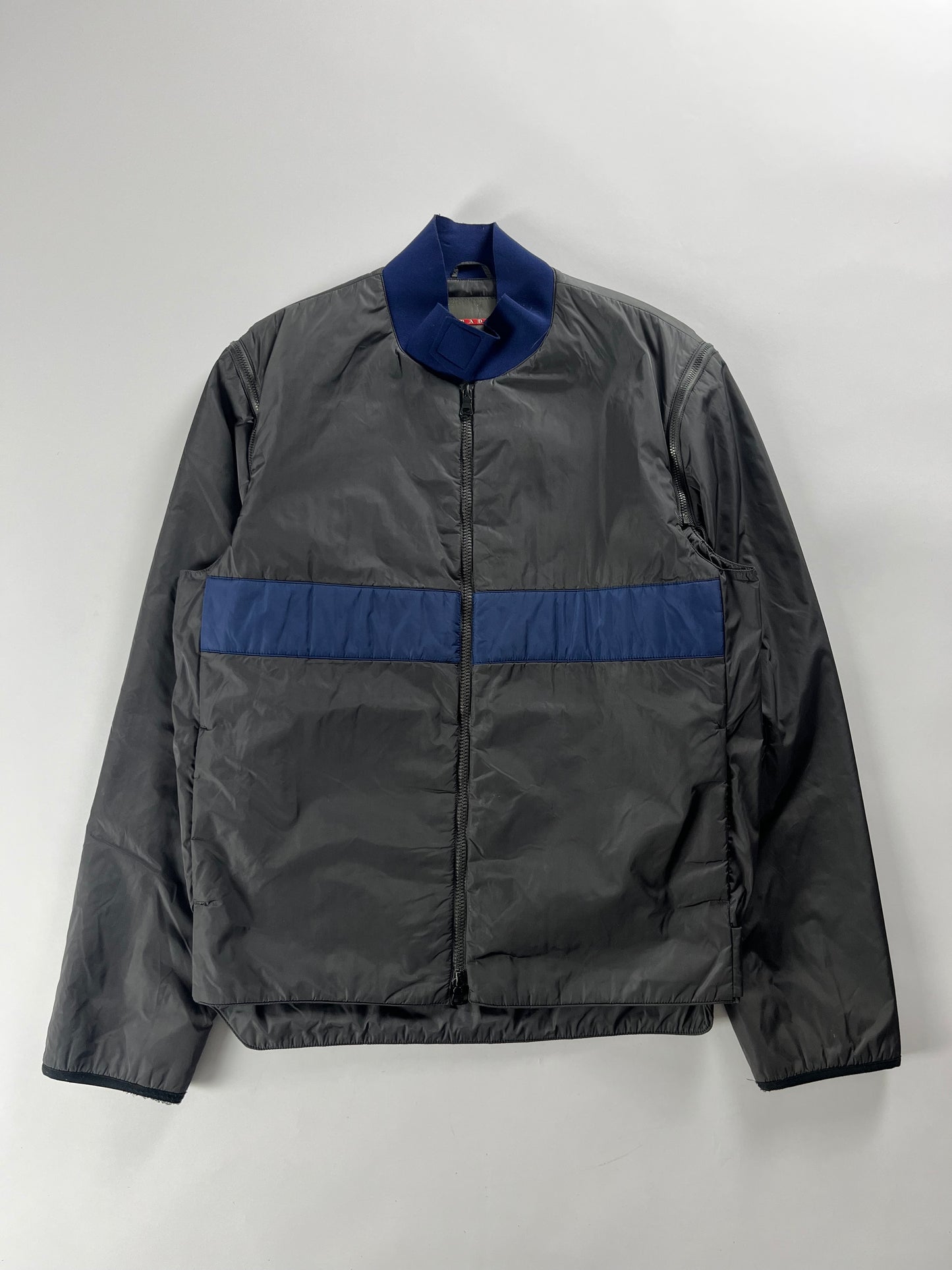 Prada Linea Rossa Navy Bulletproof Jacket SS 2000 - L