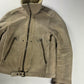 Prada Shearling Fur Lined Belted Aviator Jacket 2000s - L