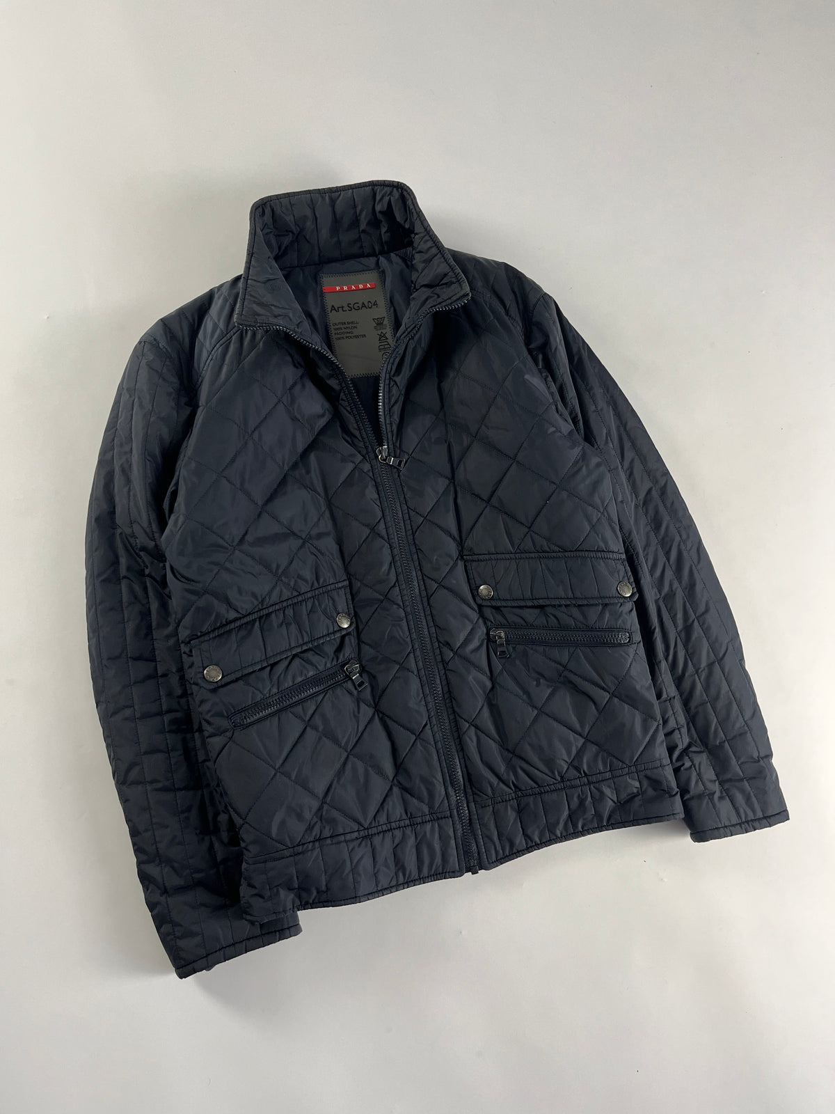 Prada Oblique Marine Nylon Jacket FW 2006 - L