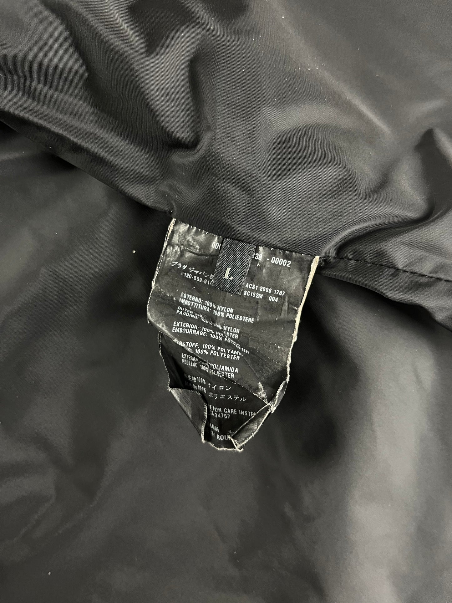 Prada Sport Essential Black Nylon Vest SS 2006 - L