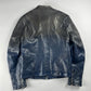 Gucci Frida Giannini Blue Gradient Leather Motor Jacket SS 2009 - M