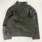 Hermès Sample Soft Military Khaki Plaid Funnel Neck Half Zip Jacket SS 2020 - L