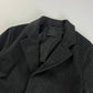 Prada Wool Minimalist Back Neck Leather Detail Blazer FW 1999 - M