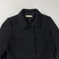 Prada Black Virgin Wool Elegant Coat 2000s - S