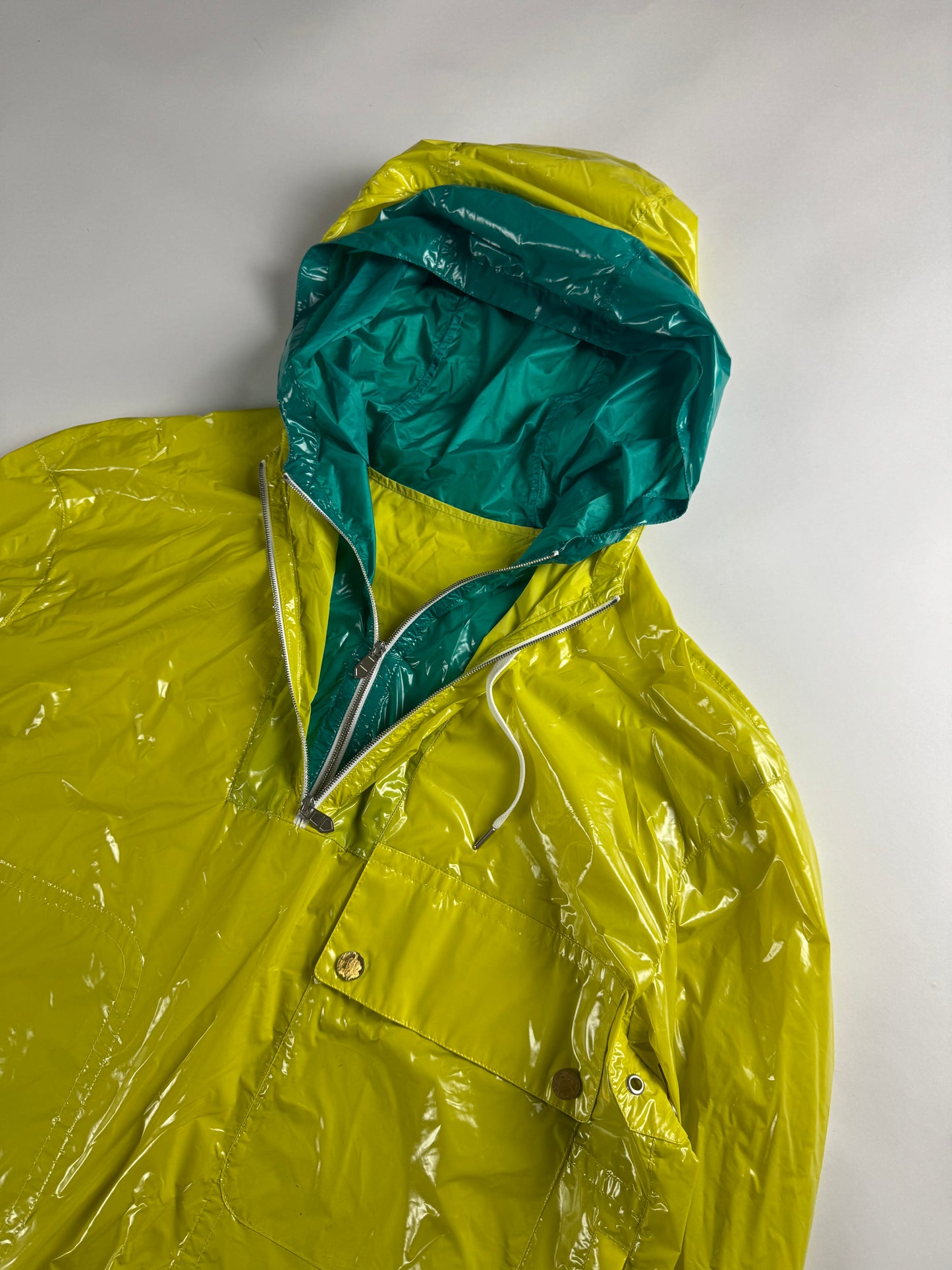 Hermès Sample Fluo Glass Double Layer Parka Jacket SS 2023 - M
