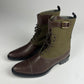 Miu Miu Brown Leather Combat Boots - 37 IT/38 EU