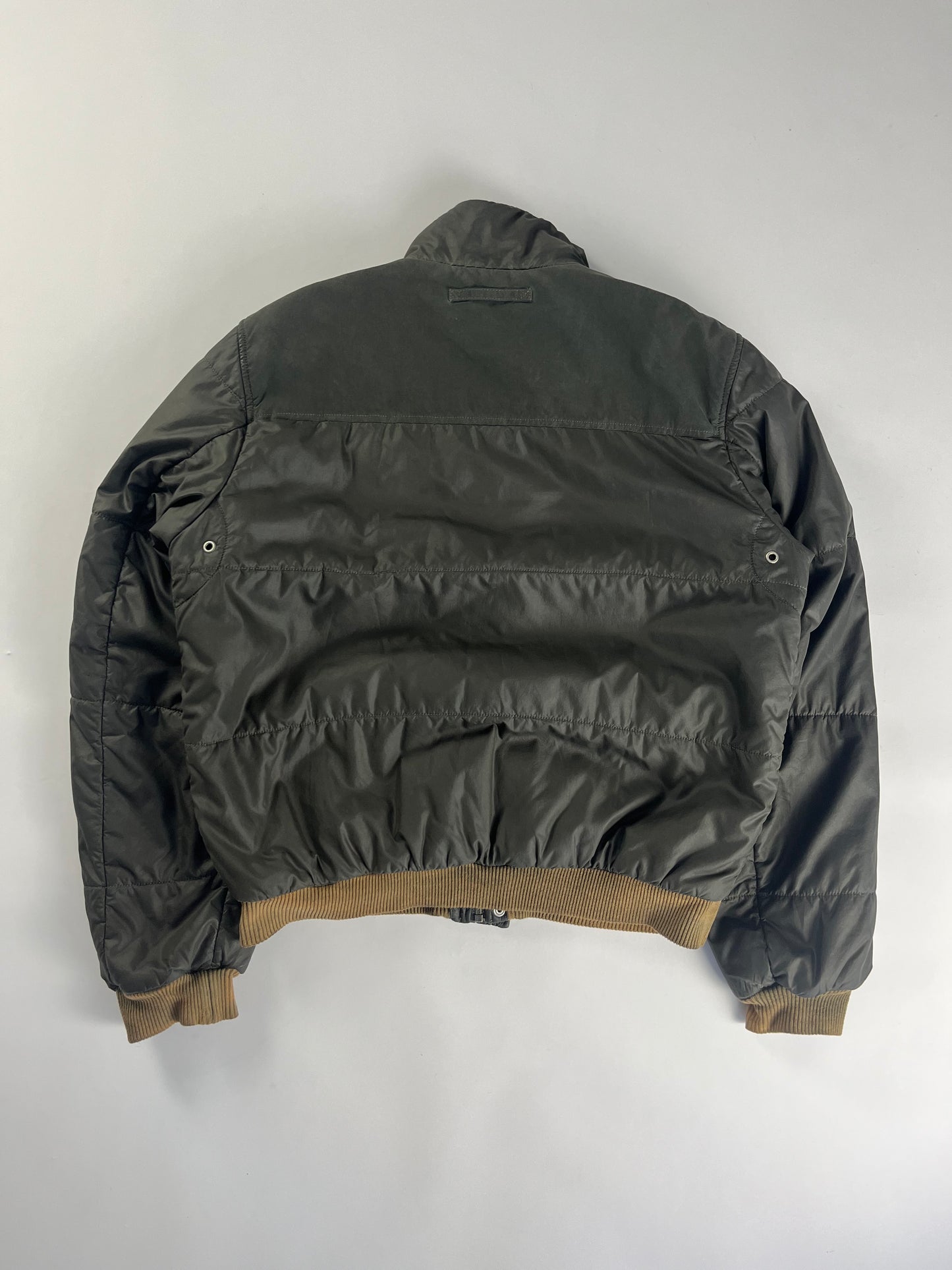 Prada Ribbed Trim Touch Puffer Down Jacket FW 2006 - L