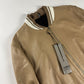 Dior Homme Camel Leather Bomber Varsity Jacket SS 2010 - L